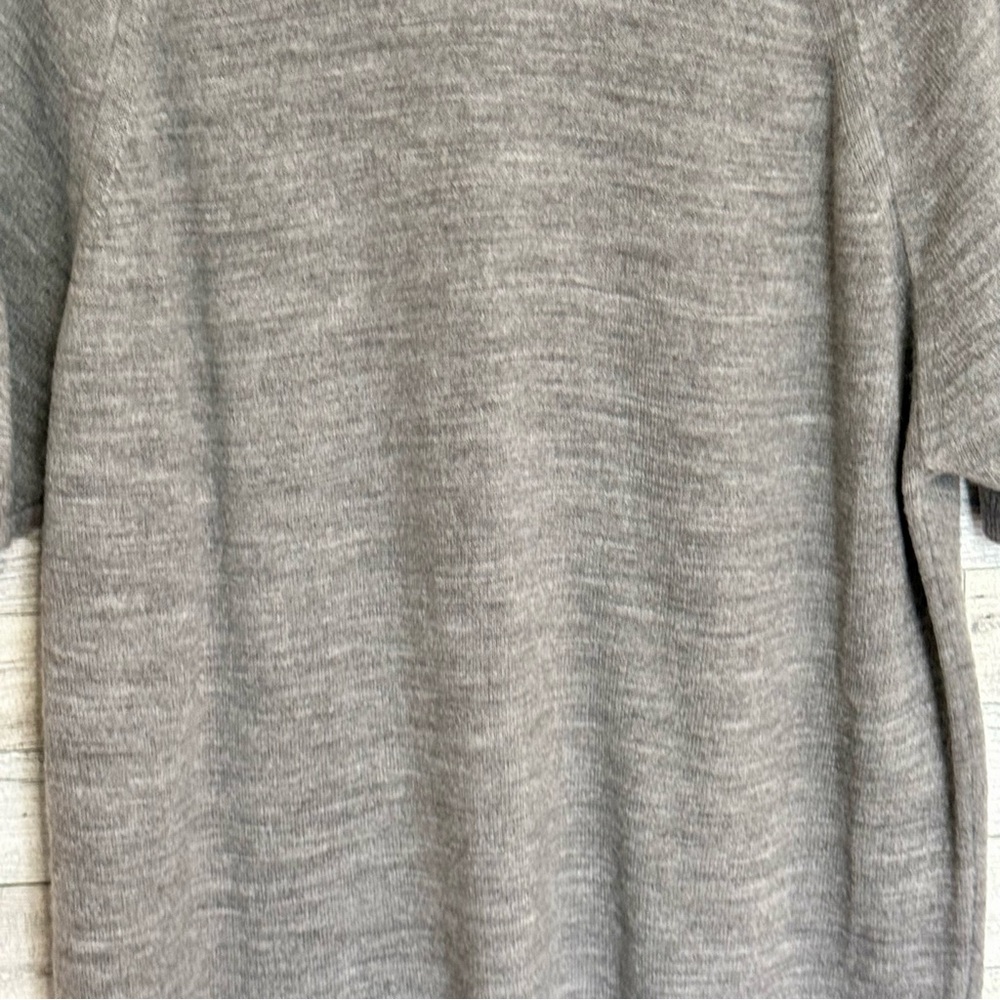 Hampshire Studio Size-Large  VINTAGE Acrylic Sweater Short‎ Sleeve Gray/Silver - Picture 6 of 14